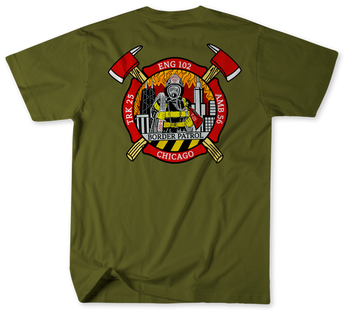 Unofficial Chicago Fire Department Firehouse 102 Shirt
