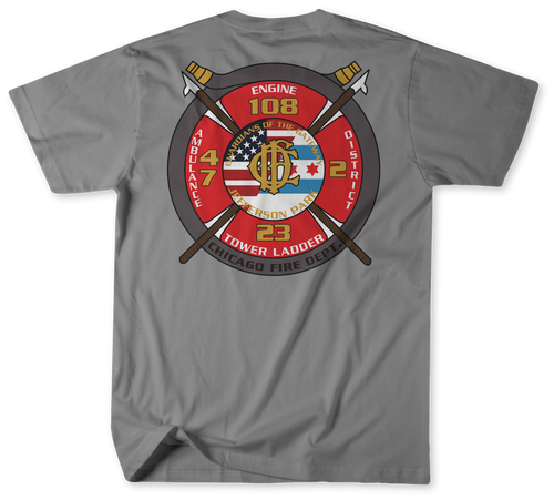 Unofficial Chicago Fire Department Firehouse 108 Engine Shirt Unofficial Chicago Fire Department Firehouse 108 Engine Shirt