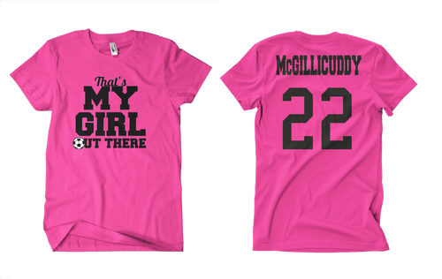 Girl Soccer shirt with Numbers