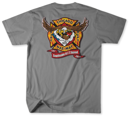 Unofficial Chicago Fire Department HazMat 512 Shirt 