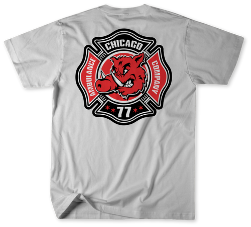 Unofficial Chicago Fire Department Station 38 Ambulance Shirt Unofficial Chicago Fire Department Station 38 Ambulance Shirt