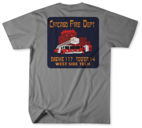 Unofficial Chicago Fire Department Station 117 Shirt Unofficial Chicago Fire Department Station 117 Shirt