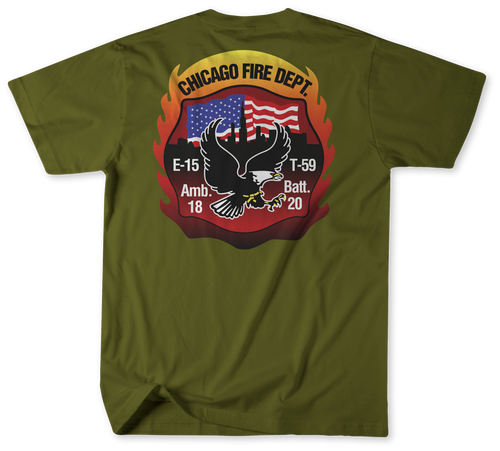 Unofficial Chicago Fire Department Station 15 Shirt Unofficial Chicago Fire Department Station 15 Shirt