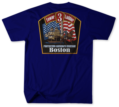 Boston Fire Department Tower/Ladder 3 Shirt (Unofficial) v3 Boston Fire Department Tower/Ladder 3 Shirt (Unofficial) v3