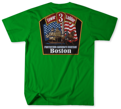 Boston Fire Department Tower/Ladder 3 Shirt (Unofficial) v3 Boston Fire Department Tower/Ladder 3 Shirt (Unofficial) v3