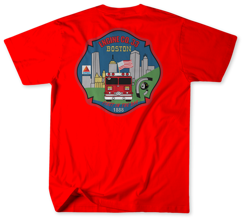 Boston Fire Department Station 33 Shirt (Unofficial) v3 Boston Fire Department Station 33 Shirt (Unofficial) v3