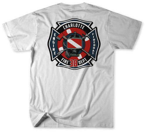 Unofficial Charlotte Fire Department Station 38 Shirt v2 Unofficial Charlotte Fire Department Station 38 Shirt v2