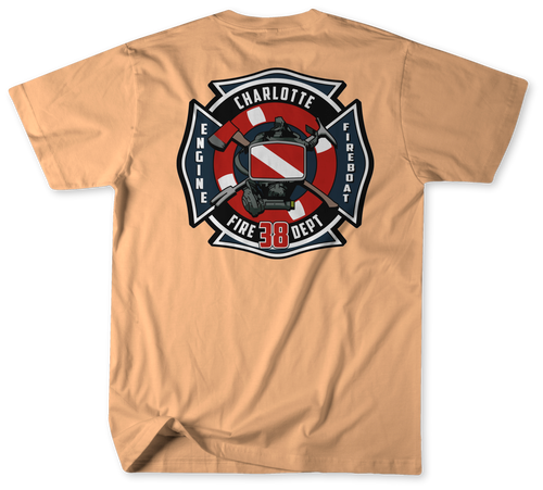 Unofficial Charlotte Fire Department Station 38 Shirt v2