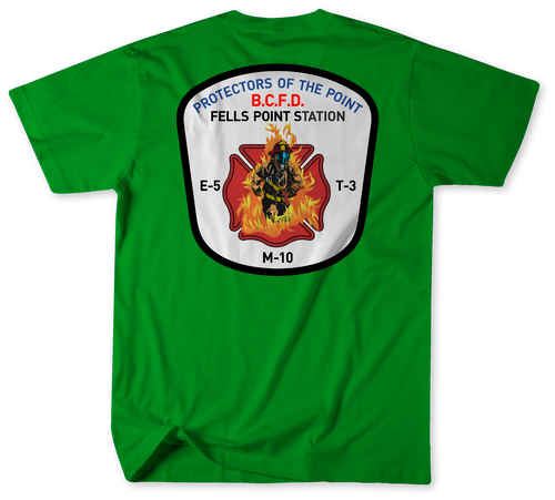 Unofficial Baltimore City Fire Department Engine 5, Truck 3 and Medic 10 Shirt v2