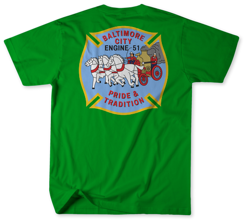 Unofficial Baltimore City Fire Department Engine 51 Shirt  Unofficial Baltimore City Fire Department Engine 51 Shirt
