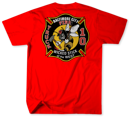 Unofficial Baltimore City Fire Department Truck 10 Shirt