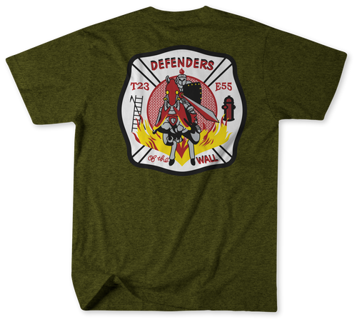 Unofficial Baltimore City Fire Department E-55 & Tk-23 Pigtown Station Shirt v1