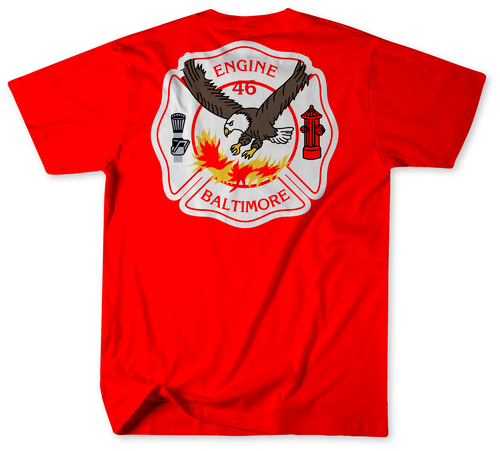 Unofficial Baltimore City Fire Department Engine 46 Shirt 