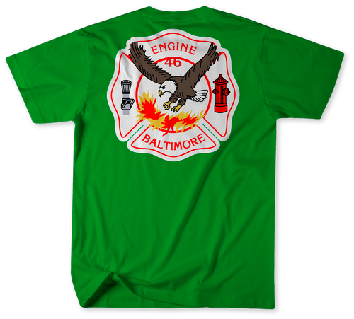 Unofficial Baltimore City Fire Department Engine 46 Shirt 