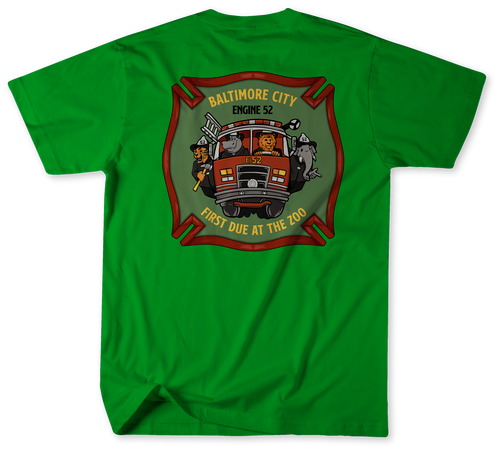 Unofficial Baltimore City Fire Department Engine 52 Shirt  v1 Unofficial Baltimore City Fire Department Engine 52 Shirt  v1
