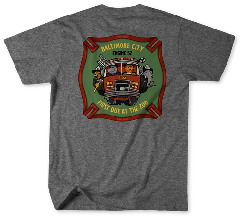 Unofficial Baltimore City Fire Department Engine 52 Shirt  v1 Unofficial Baltimore City Fire Department Engine 52 Shirt  v1