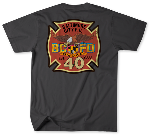 Unofficial Baltimore City Fire Department Truck 12 Shirt