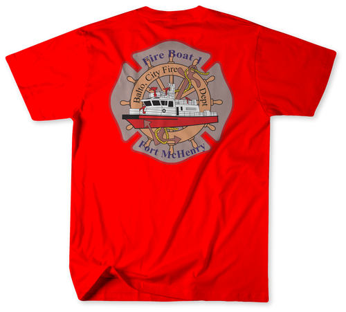 Unofficial Baltimore City Fire Department Boat 1 Shirt Unofficial Baltimore City Fire Department Boat 1 Shirt