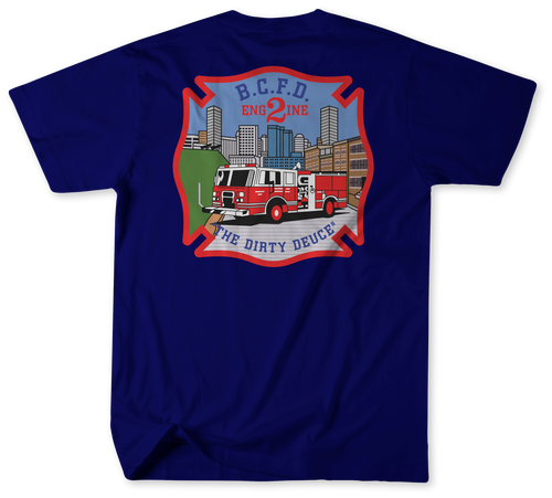 Unofficial Baltimore City Fire Department Engine 2 Shirt v3