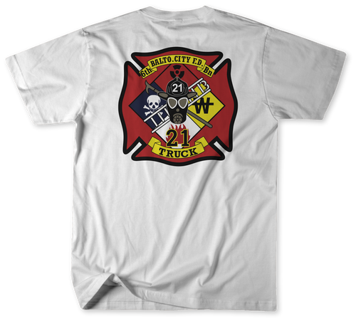 Unofficial Baltimore City Fire Department Truck 21 Shirt v2 Unofficial Baltimore City Fire Department Truck 21 Shirt v2