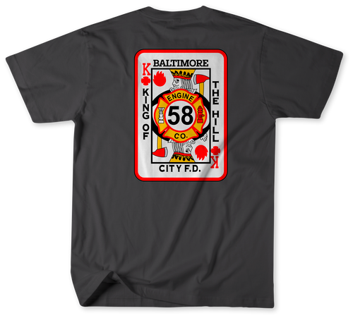 Unofficial Baltimore City Fire Department Engine 58 Shirt v1 Unofficial Baltimore City Fire Department Engine 58 Shirt v1
