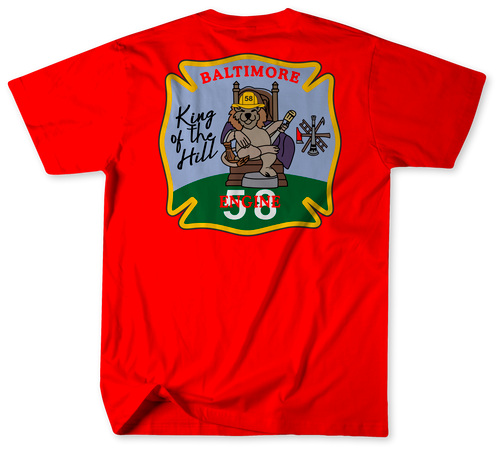 Unofficial Baltimore City Fire Department Engine 58 Shirt v2 Unofficial Baltimore City Fire Department Engine 58 Shirt v2