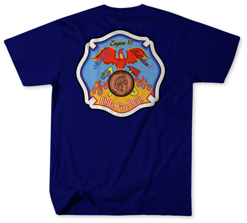 Unofficial  Philadelphia Fire Department Engine10 Medic 27 Battalion 1 Shirt