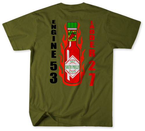 Unofficial  Philadelphia Fire Department Engine 53 Ladder 27 Shirt v1