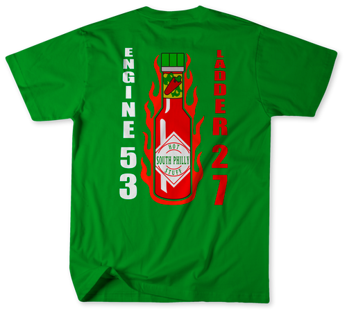 Unofficial  Philadelphia Fire Department Engine 53 Ladder 27 Shirt v1