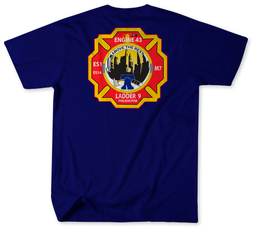 Unofficial Philadelphia Fire Department Engine 43, Ladder 9 & Medic 7 Shirt