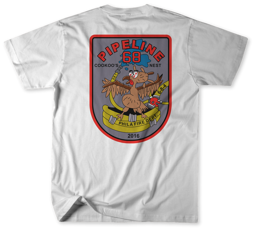 Unofficial Philadelphia Fire Department Engine 68, Tower Ladder 13, Battalion Chief 7 and Medic 3 Shirt v2