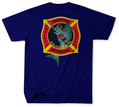 Unofficial Philadelphia Fire Department Engine 6, Ladder 16 and Medic 46 Shirt v2