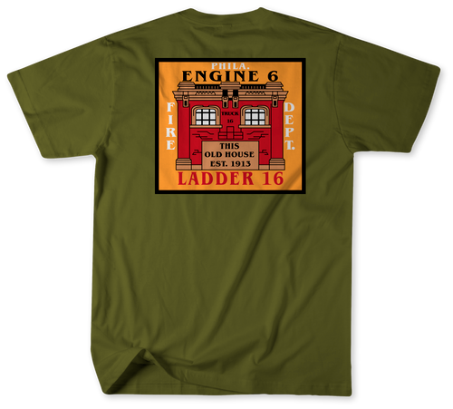 Unofficial Philadelphia Fire Department Engine 6, Ladder 16 and Medic 46 Shirt v4