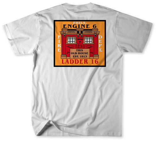 Unofficial Philadelphia Fire Department Engine 6, Ladder 16 and Medic 46 Shirt v4