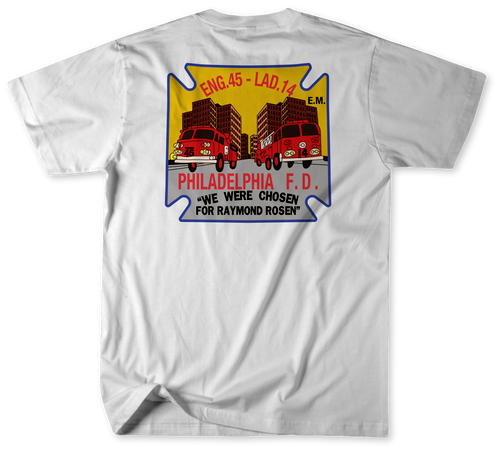 Unofficial Philadelphia Fire Department Engine 45, Ladder 14 and Medic 25 Shirt v1