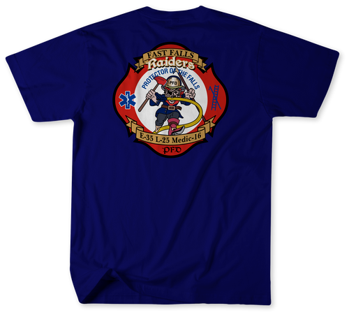 Unofficial Philadelphia Fire Department Squrt 35, Ladder 25 and Medic 16 Shirt v2