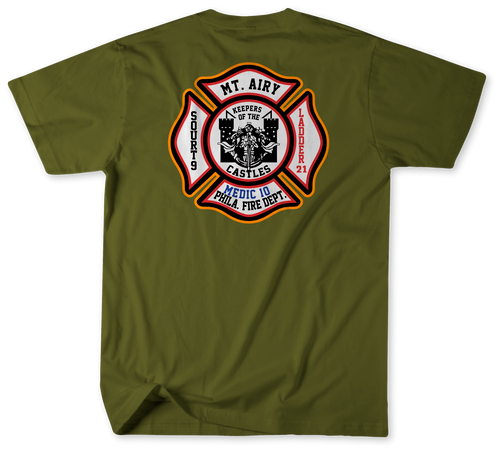 Unofficial Philadelphia Fire Department Squrt 9, Ladder 21 and Medic 10 Shirt