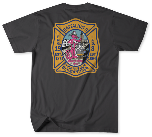 Unofficial Philadelphia Fire Department Engine 19, Tower Ladder 8, Deputy Chief 3, and Medic 28 Shirt v2