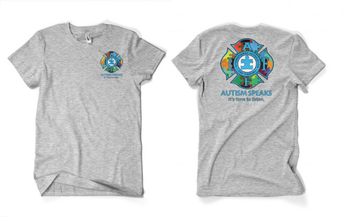 Firefighter Autism  Awareness Shirt Firefighter Autism  Awareness Shirt