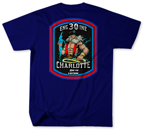 Unofficial Charlotte Fire Department Station 30 Shirt v2