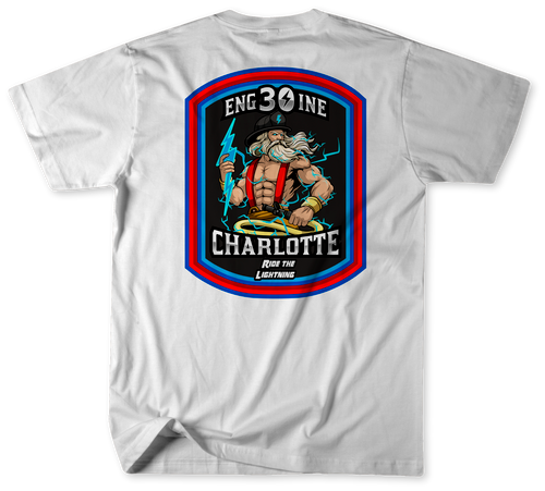 Unofficial Charlotte Fire Department Station 30 Shirt v2