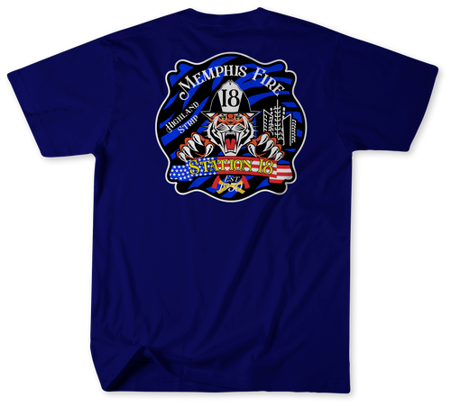 Unofficial Memphis Fire Services Station 18 Shirt