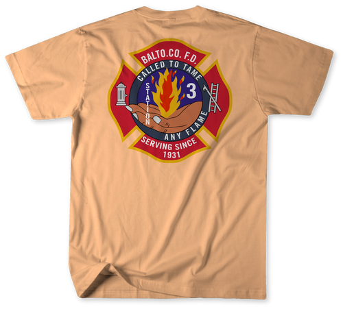 Unofficial Baltimore County Fire Department Station 3 Shirt  v2