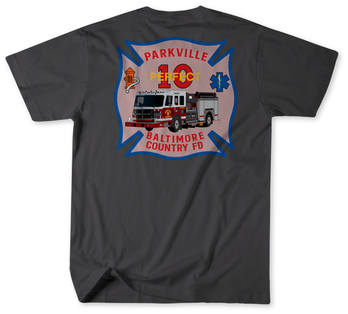 Unofficial Baltimore County Fire Department Station 10 Shirt v2
