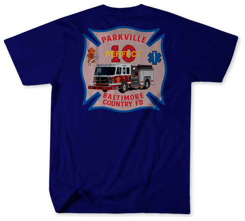 Unofficial Baltimore County Fire Department Station 10 Shirt v2
