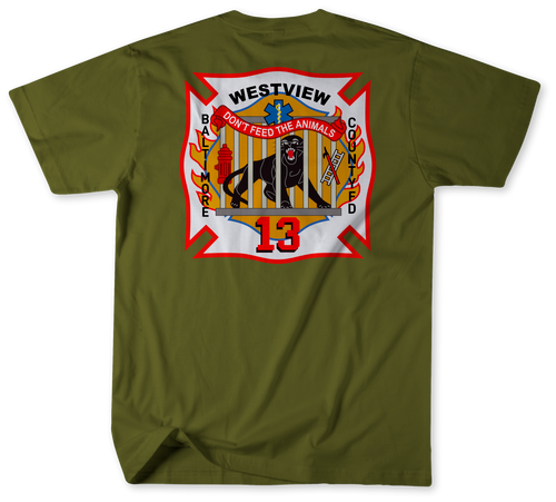 Unofficial Baltimore County Fire Department Station 13 Shirt v3
