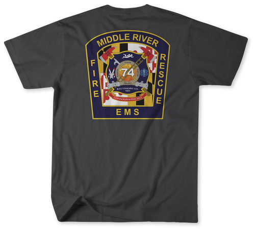 Unofficial Baltimore County Fire Department Station 74 Shirt 