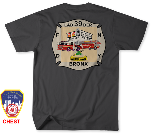 Unofficial FDNY Engine 63 / Ladder 39 / Battalion 15 Shirt v2
