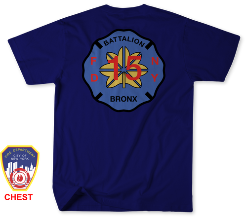 Unofficial FDNY Engine 63 / Ladder 39 / Battalion 15 Shirt v3