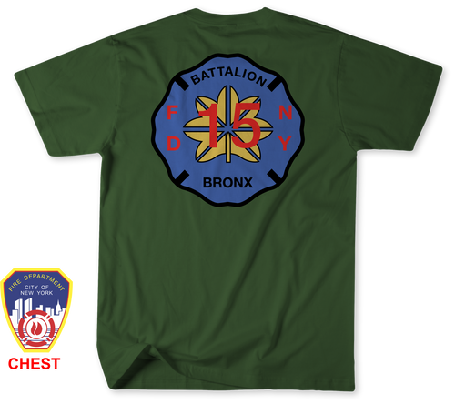 Unofficial FDNY Engine 63 / Ladder 39 / Battalion 15 Shirt v3